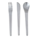 Set of 3 stainless steel cutlery Space Age