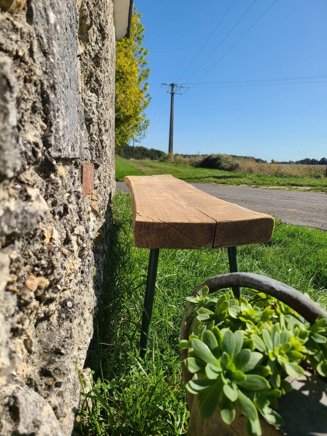 Banc massif industriel années 30