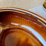 Fish service 8 plates and ceramic soup slurry Sarreguemines vintage 60