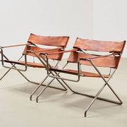 Marcel Breuer Pair of D4 Folding Chairs for Tecta Germany 1926/1970s