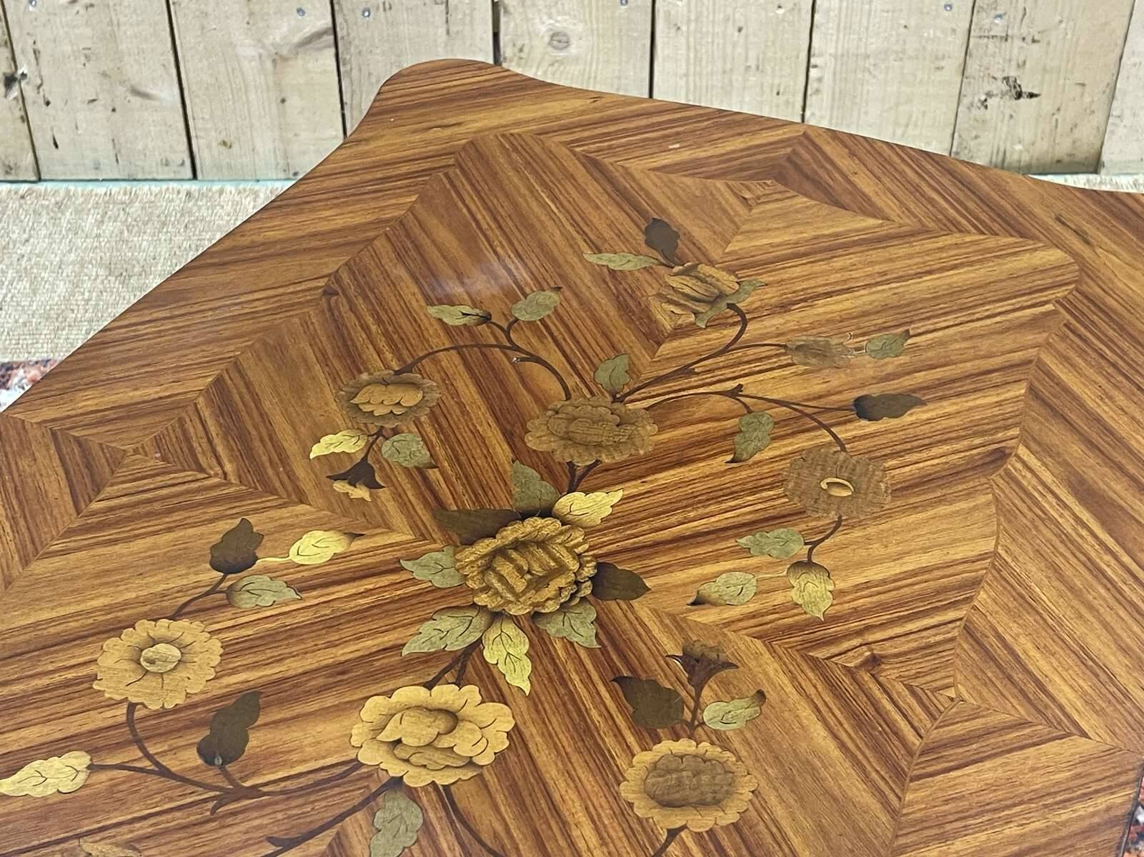 Louis XV style rosewood coffee table from the 1970s