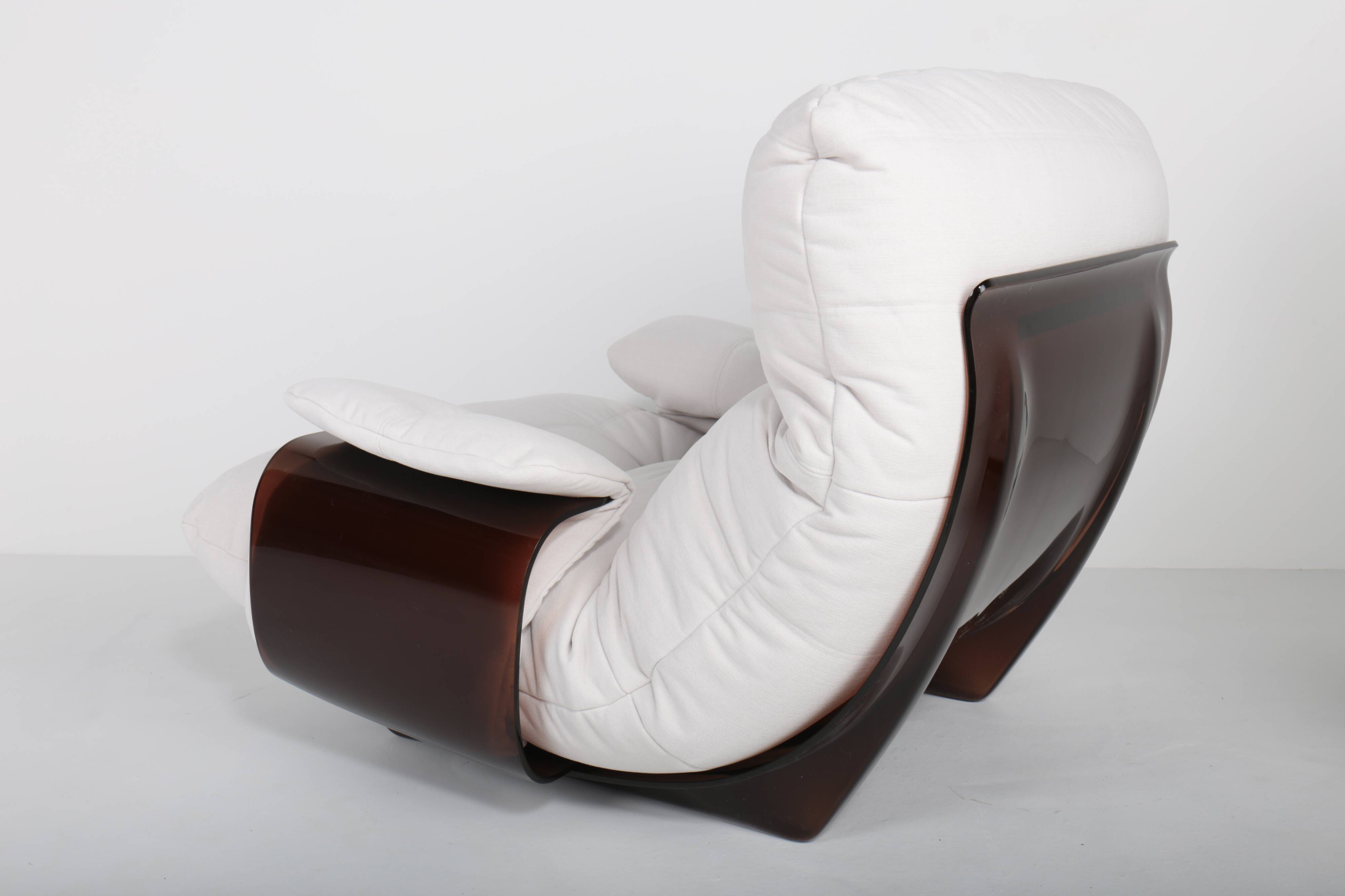 Armchair Marsala  with ottoman by Michel Ducaroy for Ligne Roset