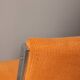 Pair of 80s vintage chairs velvet orange Italian design