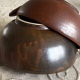 Duo of artisanal stoneware bowls