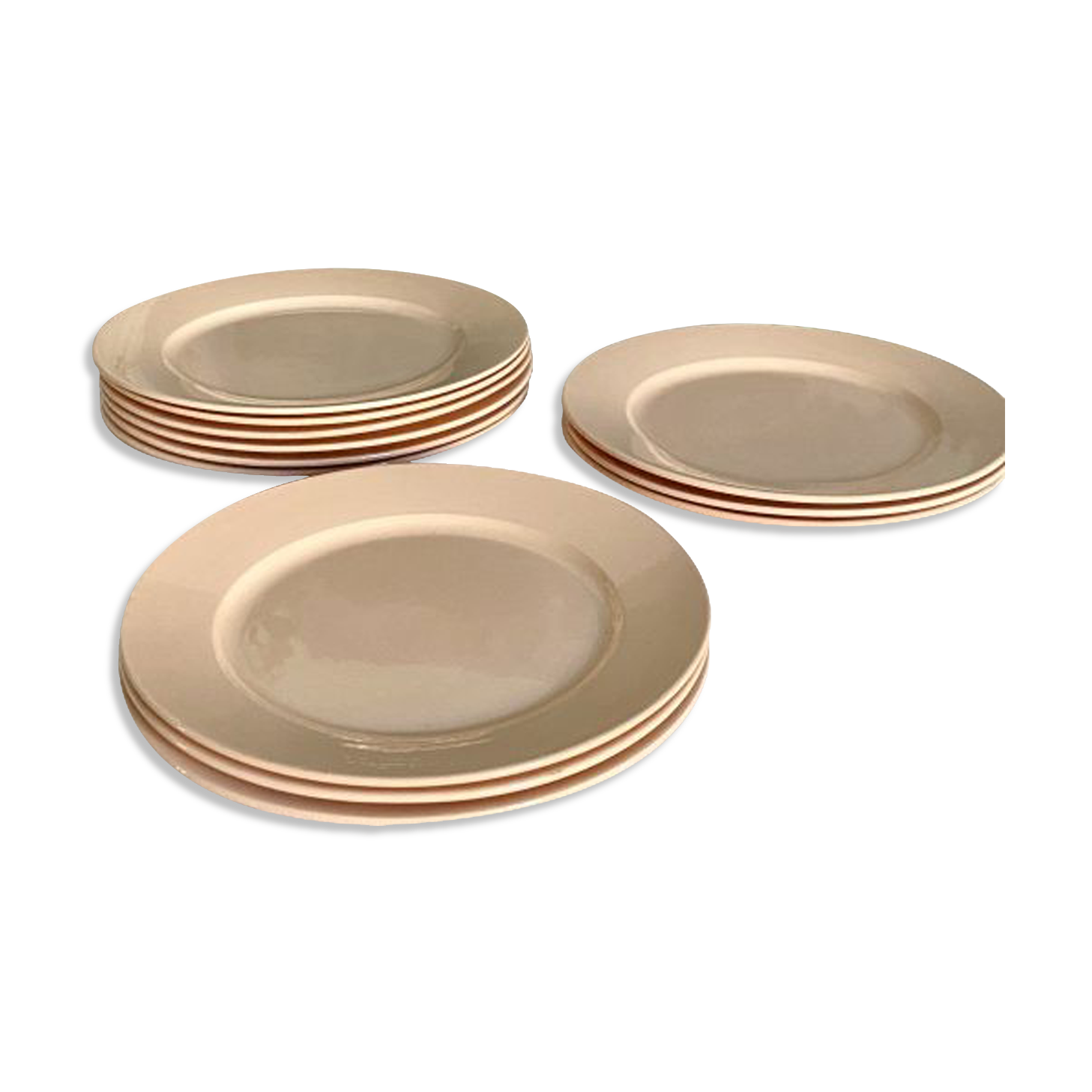 Set of 12 plates Digoin Sarreguemines