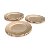 Set of 12 plates Digoin Sarreguemines