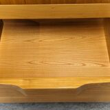 Maison Regain sideboard in solid elm, 1960s-1970s