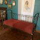 Vintage wrought iron bench