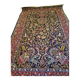 Grand Tapis Kashan Chasse Bleu Nuit 146x222 – Scène Animée