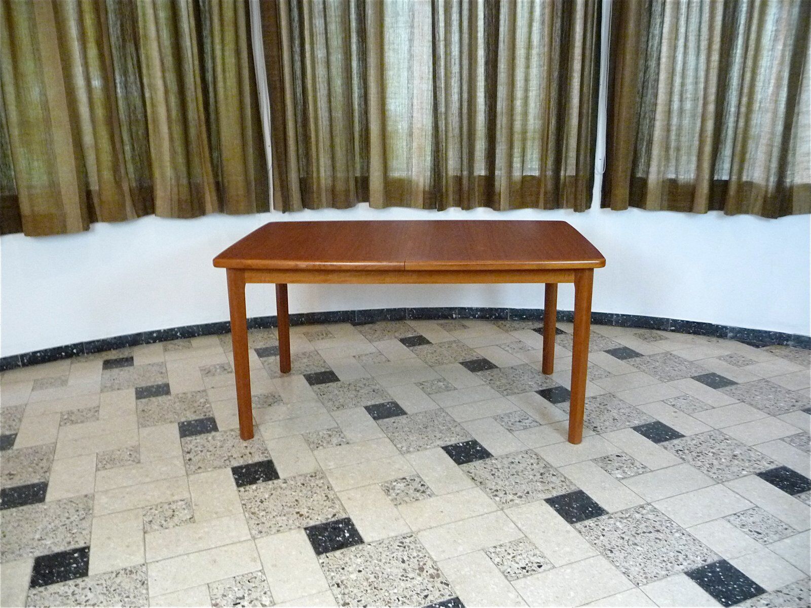 Danish extending teak dining table, 1960s