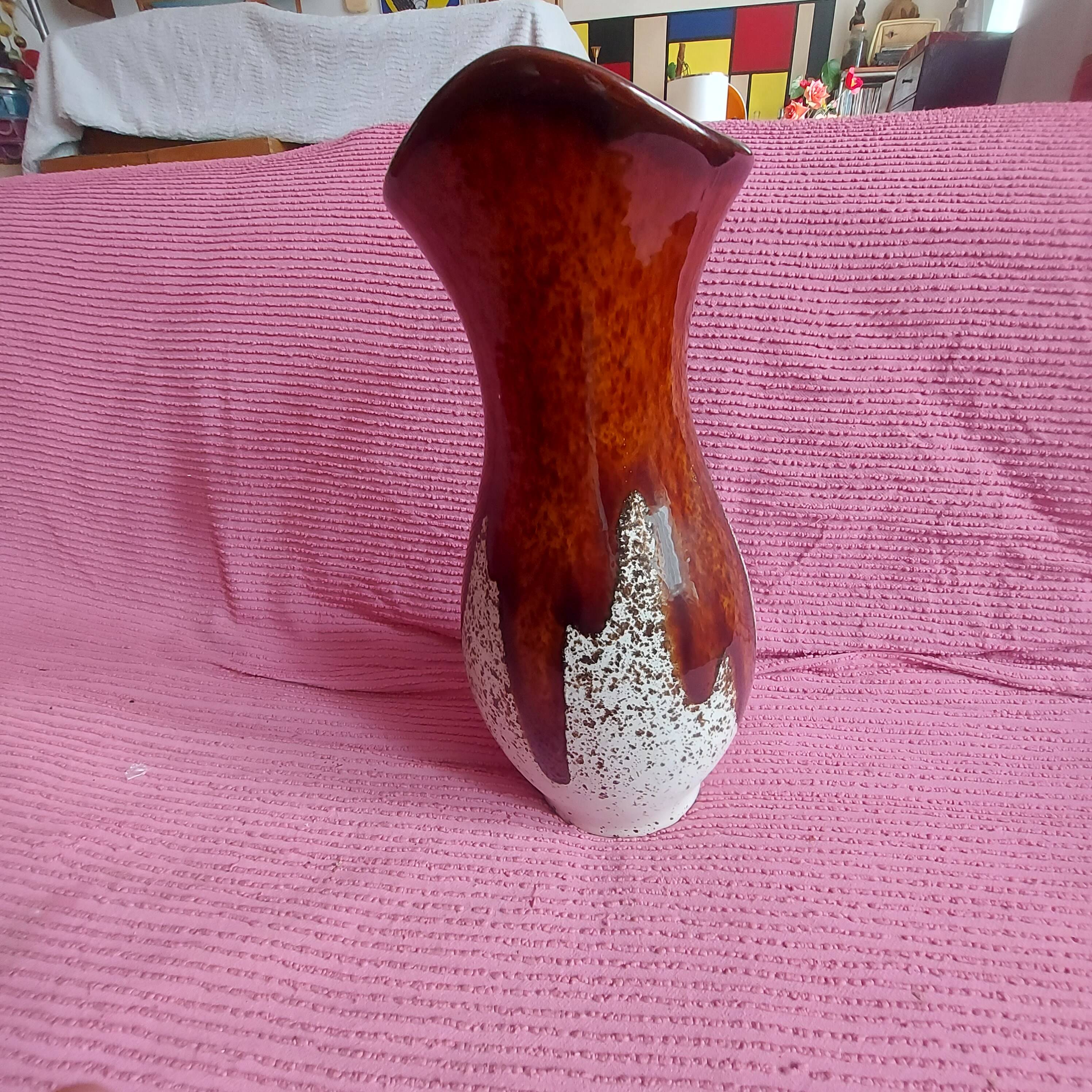 Ceramic vase signed Baudin, 1950-1970