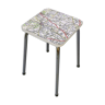 Tabouret formica carte géographique ille et vilaine