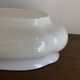 Neo-classical planter in ivory earthenware with XXL gadroons, 1950s