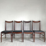 Set of 4 Scandinavian rosewood chairs Design Arne VODDER