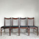 Set of 4 Scandinavian rosewood chairs Design Arne VODDER