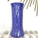 Purple slip vase art deco décor