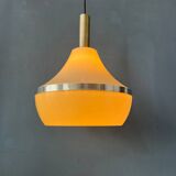 Vintage beige plexiglass space age pendant light
