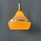 Vintage beige plexiglass space age pendant light