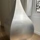 Monumental sculptural vase in aluminium – Italian design – De Castelli