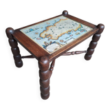 Old vintage rustic coffee table