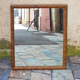 Old mirror gilded wood late nineteenth