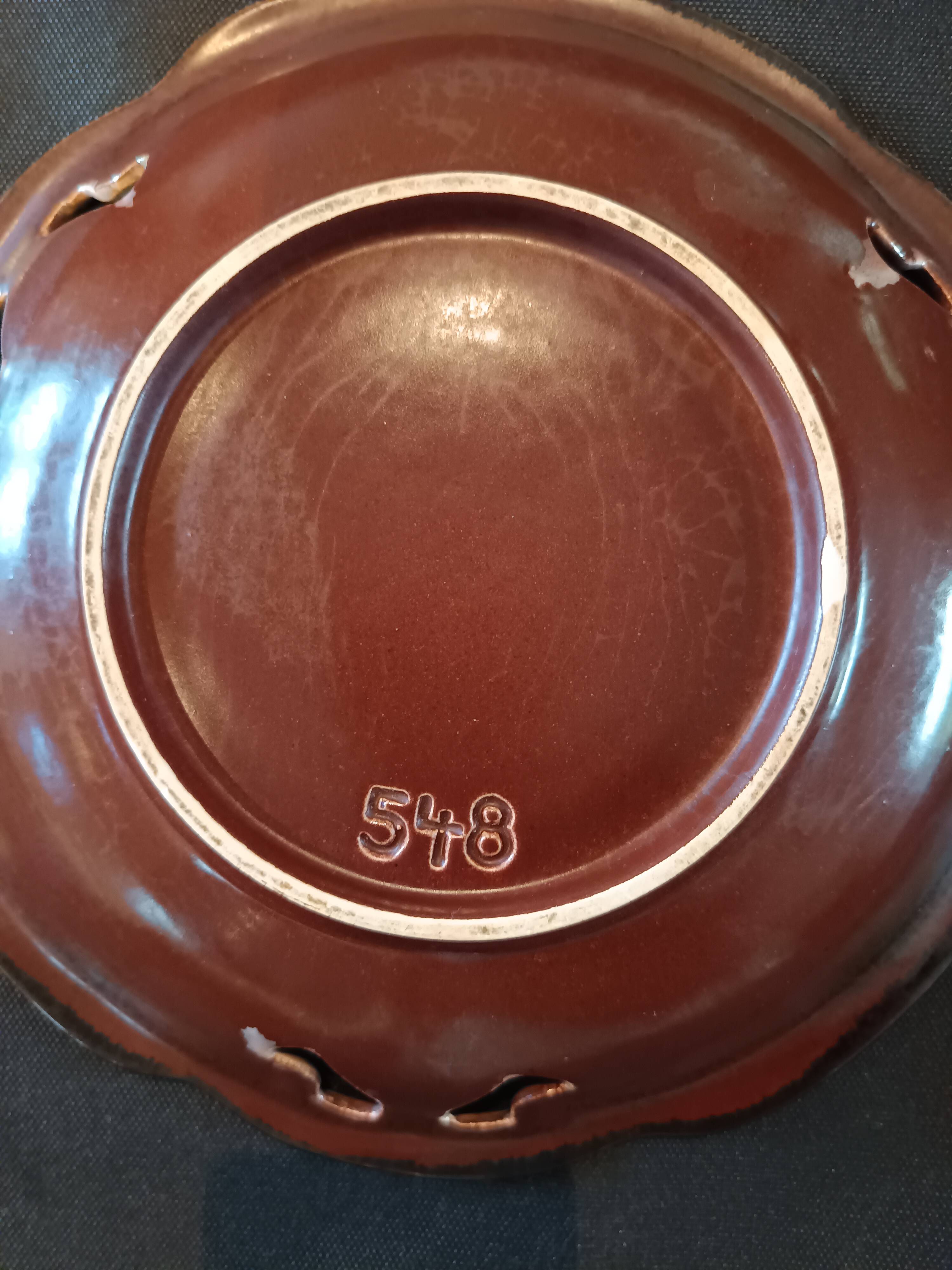 Vintage ceramic fruit bowl or catch-all West Germany 548