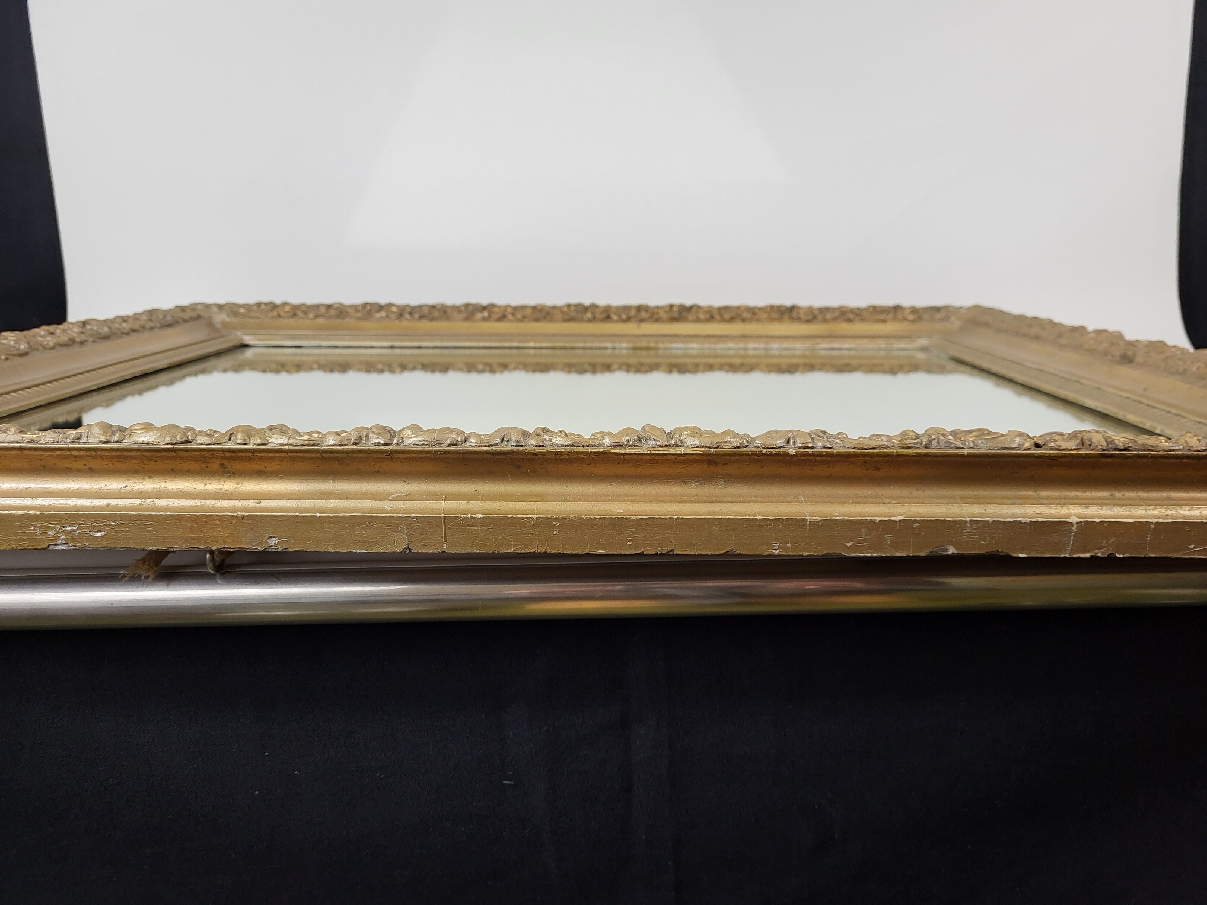 Gilded wooden mirror Napoleon III