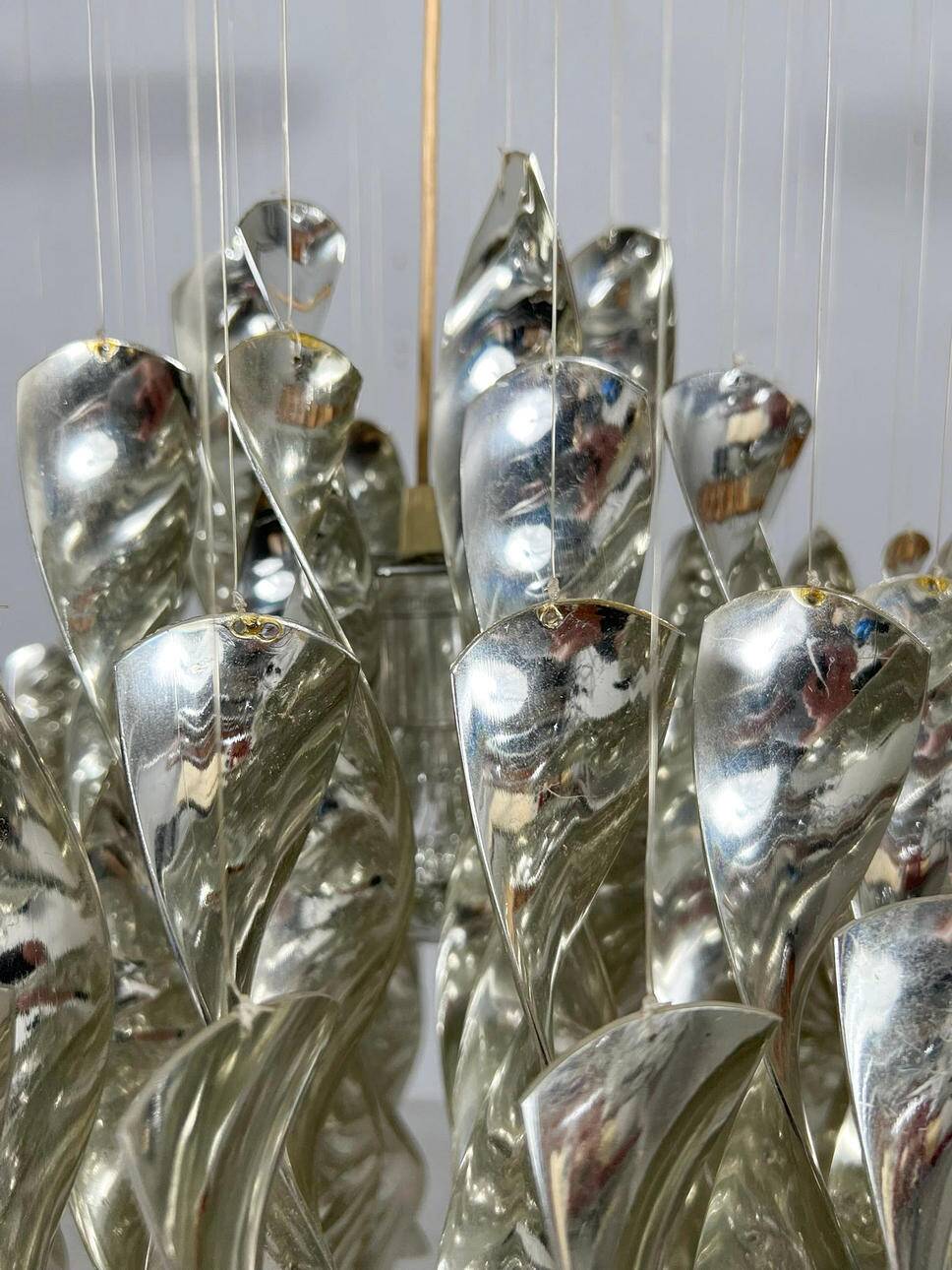 Mid-century spiral ceiling lamp by Verner Panton for Lüber AG, model SP1, Germany, 1970s, early example.