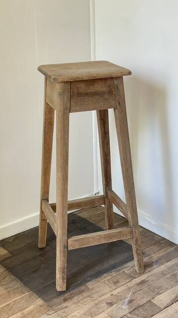 Vintage Oak Workbench Stool