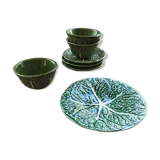 "Cabbage" Bowl and plate set