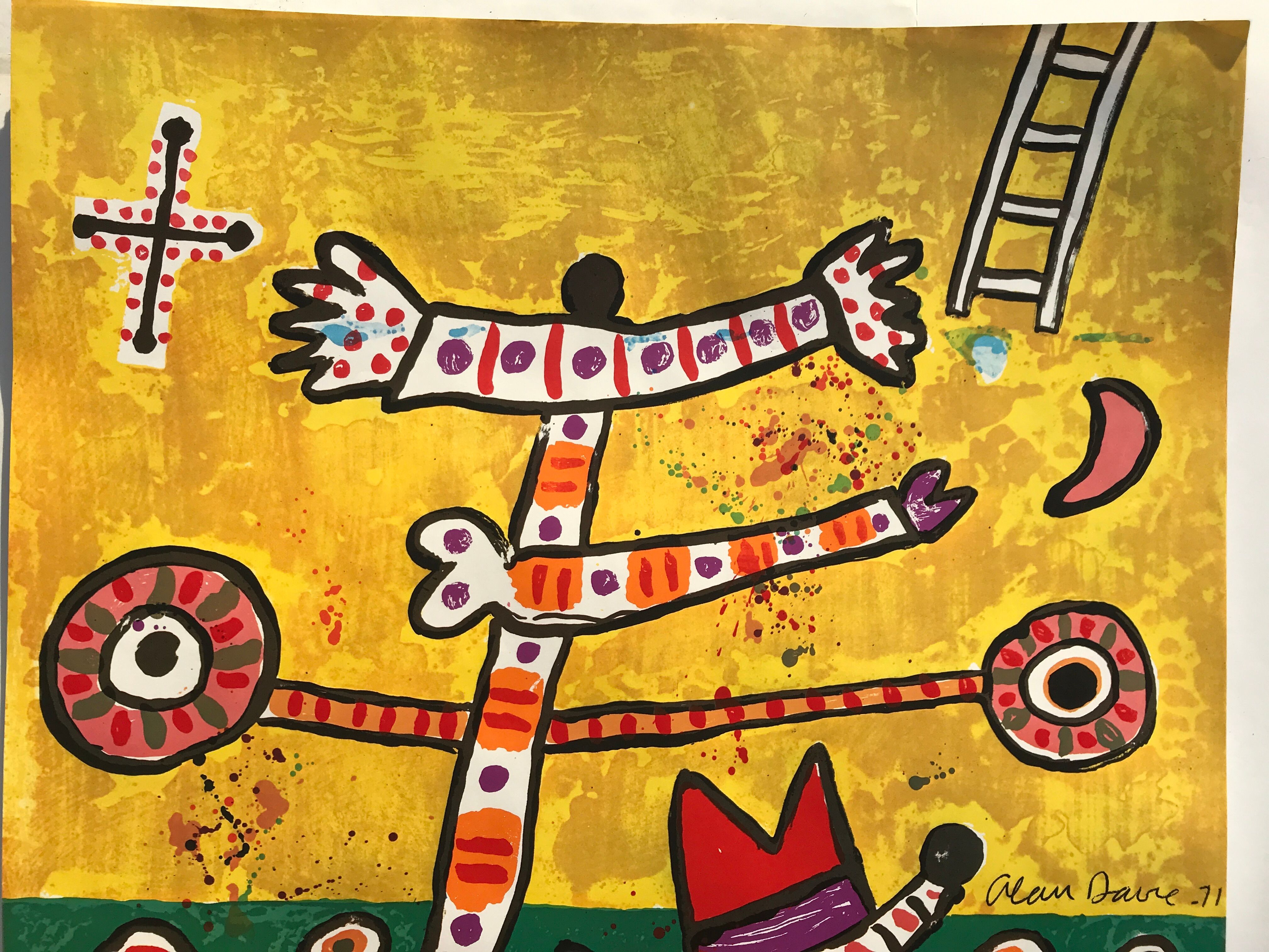 Davie allan (1920-2014) olympische spiele münchen, 1972. original poster