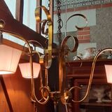 Gilded metal chandelier