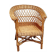 Fauteuil d'enfant en osier rotin vintage