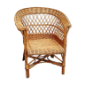 Vintage rattan wicker child's armchair