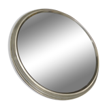 Art Deco aluminum and mirror serving tray