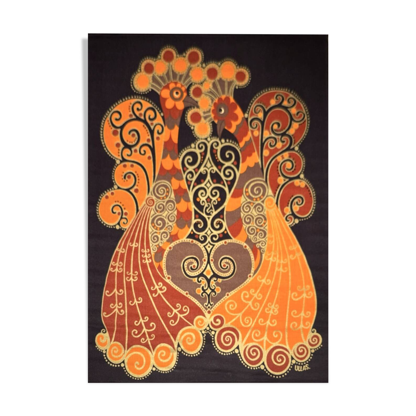 Tapestry - Rooster Hanging in Burlap