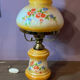 Large "hurricane" table lamp in opaline glass, brand new.