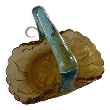 Pocket tray in blown glass basket georges sand