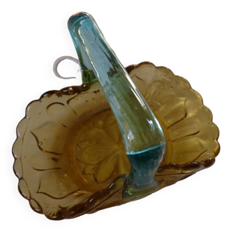Pocket tray in blown glass basket georges sand