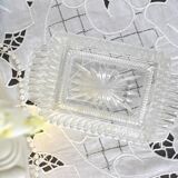 Vintage molded glass butter maker