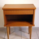 Teak bedside table years 70