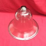 Vintage mouth-blown glass garden bell