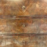 English chest of drawers circa 1920 mahogany veneer and marble top