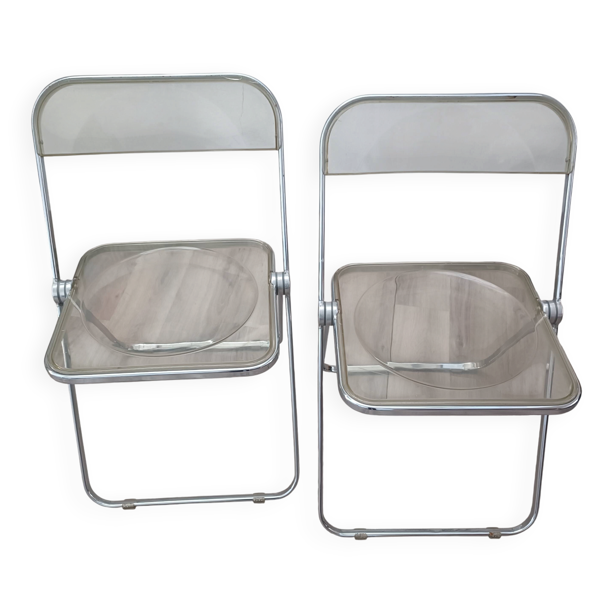 Plia chairs by Giancarlo Piretti for Anonima Castelli 1967 Original edition