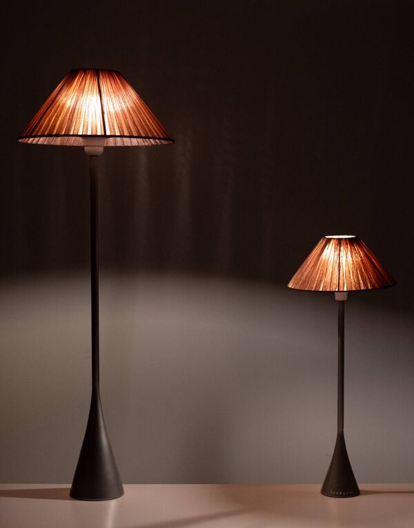 Paire de lampes de table Pascal Mourgue pour Ligne-Roset « Cinna » en aluminium moulé