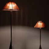 Paire de lampes de table Pascal Mourgue pour Ligne-Roset « Cinna » en aluminium moulé