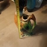 Duck slip signed Saint Clement, earthenware pitcher France