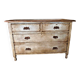 Commode ancienne patinée Toscane bleu gris