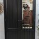 Wardrobe, old wardrobe painted black
