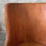 Scandinavian Swedish pine log stump chair "kubbstol" 1970s